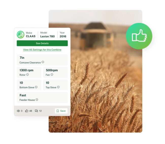 Combine Settings – Let's harvest better, together.